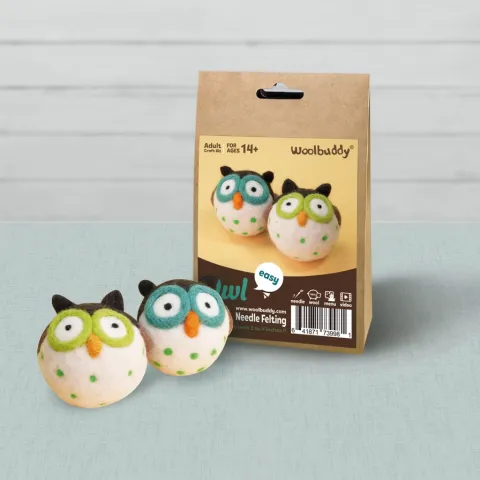 Woolbuddy Needle Felting Kit: Owl cover image