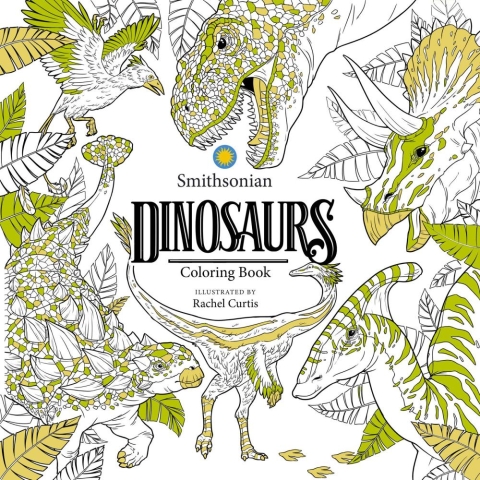 DINOSAURS SMITHSONIAN COLORING BOOK cover image