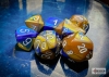 Chessex Polyhedral 7-Die Set: Gemini - Blue-Gold/White cover image