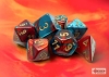 Chessex Polyhedral 7-Die Set: Gemini - Red-Teal with Gold cover image