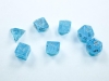 Chessex Mini-Polyhedral 7-Die Set: Luminary - Sky/Silver cover image