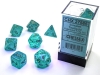 Chessex Borealis Teal/gold Luminary Polyhedral 7-Die Set cover image