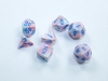 Chessex Festive Pop Art/blue Mini-Polyhedral 7-Die Set cover image