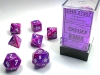 Chessex Festive Violet/white Polyhedral 7-Die Set cover image