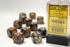 Chessex Lustrous Gold/silver 16mm d6 Dice Block (12 dice) cover image