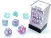 Chessex Nebula Wisteria/white Luminary Polyhedral 7-Die Set cover image