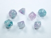 Chessex Nebula Wisteria/white Mini-Polyhedral 7-Die Set cover image