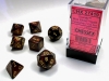 Chessex Scarab Blue Blood/gold Polyhedral 7-Die Set cover image