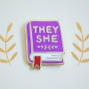 misomomo Pronoun Book Pin: they/she cover image