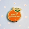 misomomo Pronoun Orange Pin: any pronouns cover image