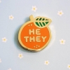 misomomo Pronoun Orange Pin: he/they cover image