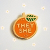 misomomo Pronoun Orange Pin: they/she cover image