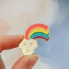 Cunning Linguist - End of the Rainbow enamel pin cover image
