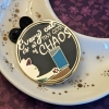 Cunning Linguist - Chaos Cat enamel pin (black/gold)  cover image