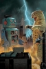 Catzilla vs Robot 24x36 Poster cover image