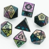 Obsidian With Rainbow Font Gemstone Dice Set #1 cover image