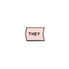 Magnetic Enamel Pronoun Badge Tile: They / Pink cover image