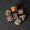 Rose Flower Dice Resin Polyhedral Set cover image