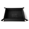 Velvet Folding Dice Tray with Leather Backing: Black cover image