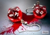 Chessex Hook Earrings - Mini-D20s: Translucent Red cover image