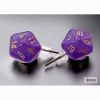 Chessex Stud Earrings - Mini-D20s: Borealis Royal Purple cover image