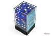 Chessex 16mm 12d6 Dice Block: Translucent - Blue/White cover image
