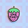 misomomo - Pronoun Strawberry Pin: She/They cover image