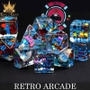 DND Dice: King of Crits Resin 11-Die Set—Retro Arcade cover image