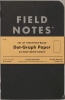 Field Notes: Memo Book — Pitch Black: Dot Graph Paper, Small, 48pgs (3-Pack) cover image