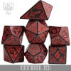 DND Dice: Acrylic 7-Die Set—Knotwork: Red cover image