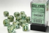 Chessex 16mm 12d6 Dice Block: Marble Green/Dark Green cover image