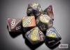 Chessex Mini-Polyhedral 7-Die Set: Festive - Carousel/White cover image
