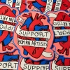 Femmearchist Sticker: Support Human Artists cover image
