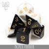 DND Dice: Acrylic 7-Die Set—Black Mirror cover image