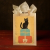 Cryptic Paper Co. Gift Bag: Black Cat & Christmas Presents cover image