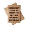 Cryptic Paper Co. Greeting Card: My Undying Love cover image