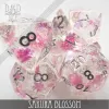 DND Dice: 7-Die Set (Resin) — Sakura Blossom cover image