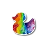 AbstractbyRabrams Sticker: Abstract Pride Flag Duck cover image