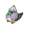Girls Printing House Sticker: Bird with Paper Hat cover image