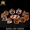 DND Dice: King of Crits 11-Die Set (Resin) — Original Design cover image