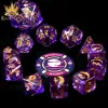 DND Dice: King of Crits 12-Die Set (Resin) — Moonlit Night cover image
