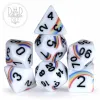 DND Dice: 7-Die Set (Acrylic) — Rainbow Doodles cover image