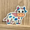 AbstractbyRabrams Sticker: Glittery Trans Cow cover image