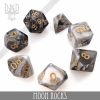 DND Dice: 7-Die Set (Acrylic) — Moon Rocks cover image