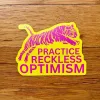 Anna Liz Heart Designs Sticker: Practice reckless optimism cover image