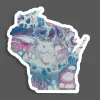 AbstractbyRabrams State Sticker: Wisconsin (Transgender) cover image