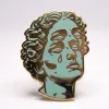 Strike Gently Enamel Pin: Bust cover image