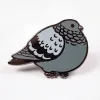 Strike Gently Enamel Pin: Fat Pigeon cover image