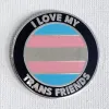 Strike Gently Enamel Pin: I Love My Trans Friends cover image