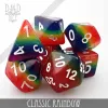 DND Dice: 7-Die Set (Resin) — Classic Rainbow cover image